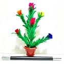 Wand to Flower ON Pot (Delux) / Magic Stick to Flower (Multi Color) Magic Trick
