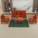 sarswatifurniture Fabric 3 + 1 + 1 Sofa Set
