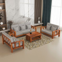 sarswatifurniture Solid Sheesham Wooden Fabric For Living Room, Home & Office Fabric 3 + 2 + 2 Sofa Set