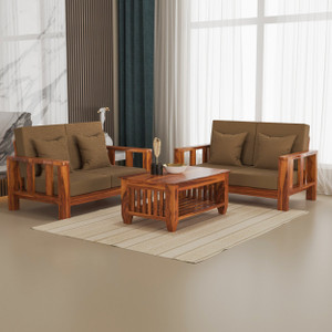 sarswatifurniture solid sheesham wooden fabric sofa set for living room home  office fabric 2  2 sofa set