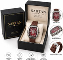 SARTAN Mens Stylish Skeleton Analog Watch Analog