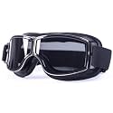 SARTE Motorcycle Riding Goggles Vintage Glasses Anti-Scratch Eyewear Harley Bike Goggles Retro Motorcross Helmet Goggle for Men Women Adult (Pack of 1) (Black)