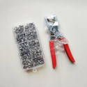 SARVASHVATRENDS 200pc Thickened Snap Fasteners Kit, Snap Button Fastener, Snap Fastener Plier Metal Buttons