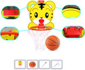 SARVDA Basket Ball For Kids | Catty lion Theme Board Net Ball , Inflating Pin 2Ties Basketball - Size: 5