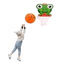 Sarvda Basketball Portable Set for Kids with Hanging Board Ball net Outdoor and Indoor Game Good Pastime Gift Set Multicolor (Premium Frog Basketball)