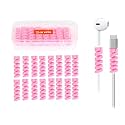 Sarvda Cable Protector For Cables | Cable Protector For Wires, Earphone &amp; USB Charging Data Cable | Mobile Accessories | Lightning Cable Protector | Protective Cable Cover Suit for All Phones