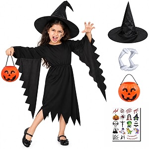 sarvda halloween costume for kids and adults  witch vampire skeleton pumpkin ghost amp bat fancy dress with accessories