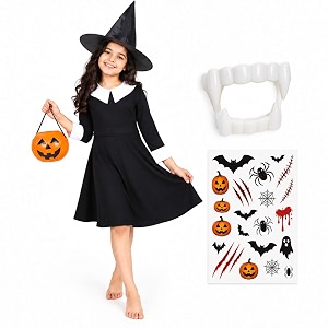 sarvda halloween costume for kids and adults  witch vampire skeleton pumpkin ghost amp bat fancy dress with accessories