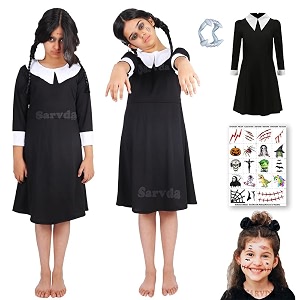 sarvda halloween dress  costume and accessories  for girls and boys  kids amp adults  haunted horror theme party vampire witch ghost skeleton draculla zombie pumpkin scary cosplay dress