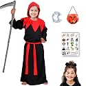 Sarvda Halloween Dress | Costume and Accessories | For Girls and Boys | Kids &amp; Adults | Haunted Horror Theme Party Vampire Witch Ghost Skeleton Draculla Zombie Pumpkin Scary Cosplay Dress