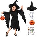 Sarvda Halloween Costume for Kids and Adults | Witch, Vampire, Skeleton, Pumpkin, Ghost &amp; Bat Fancy Dress with Accessories