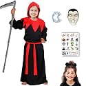 Sarvda Halloween Dress | Costume and Accessories | For Girls and Boys | Kids &amp; Adults | Haunted Horror Theme Party Vampire Witch Ghost Skeleton Draculla Zombie Pumpkin Scary Cosplay Dress