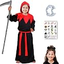 Sarvda Halloween Dress | Costume and Accessories | For Girls and Boys | Kids &amp; Adults | Haunted Horror Theme Party Vampire Witch Ghost Skeleton Draculla Zombie Pumpkin Scary Cosplay Dress