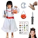 Sarvda Halloween Dress | Costume and Accessories | For Girls and Boys | Kids &amp; Adults | Haunted Horror Theme Party Vampire Witch Ghost Skeleton Draculla Zombie Pumpkin Scary Cosplay Dress