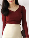sasafaras Casual Regular Sleeves Solid Women Maroon