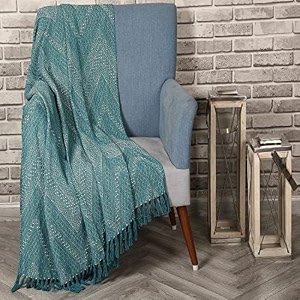sashaa world cotton jewels of india throw  throw for living room sofa bed chair picnic amp used for gift  blue throw blanket 130x180 cm
