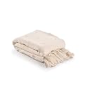 SASHAA WORLD Cotton Throw Bedcover Super Soft &amp; Breathable | Throw for Living Room, Sofa, Bed, Chair, Picnic &amp; Used for Gift | Natural Throw Blanket Pack of 1, 200L x180W cms
