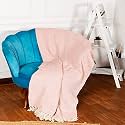 SASHAA WORLD Cotton Throw Blanket | Throw for Living Room, Sofa, Bed, Chair, Picnic &amp; Used for Gift | Cotton Diamond Throw 130x 180 cm (Pink)
