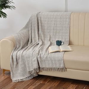 sashaa world soft herringbone throw blanket  used both indoor and outdoor blanket for living room sofa bed amp chair  grey throw blanket pack of 1 180 x130 cm