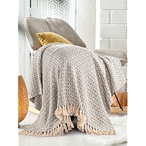 sashaa world soft throw blanket  used both indoor and outdoor blanket for living room sofa bed amp chair  grey throw blanket pack of 1 180 x130 cm cotton reversible