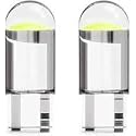 sashik Pack Of 2 T10-COB Universal Glass Enclosed T10 W5W LED Parking Light For Car,Parking Light for Bike Interior Pilot License Plate Dome Indicator Lamp Bulb (Blue)