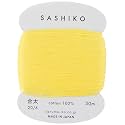 Sashiko Thread Medium Weight 30m Col. 203 -Lemon Yellow- Japanese Embroidery &amp; Quilting by Yokota