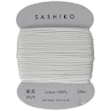 Sashiko Thread Medium Weight 30m Col. 201 -White- Japanese Embroidery &amp; Quilting by Yokota