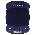 Sashiko Thread Thinner Weight 40m Col. 216 -Dark Navy- Japanese Embroidery &amp; Quilting by Yokota