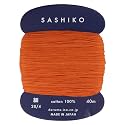Sashiko Thread Thinner Weight 40m Col. 214 -Carrot Orange- Japanese Embroidery &amp; Quilting by Yokota