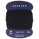 Sashiko Thread Thinner Weight 40m Col. 219 -Black- Japanese Embroidery &amp; Quilting by Yokota