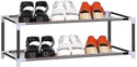 Sasimo 1-Shelf-1-Door Plastic Cubort Shoe Rack Plastic