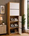 Sasimo 5-Door 5-Shelf Engineered Wood Shoe RackShoe