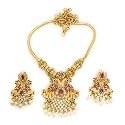 Sasitrends One Gram Micro Gold Plated Peacock Necklace Set for Women and Girls