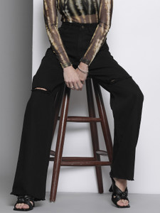 SASSAFRAS Straight Fit Women Black Jeans