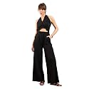 SASSAFRAS Women39s Knitted Halter Neck Jumpsuit