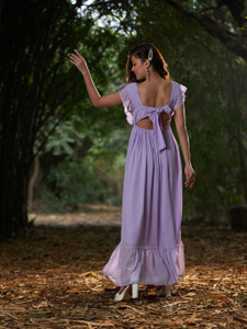 sassafras women maxi purple full length dress