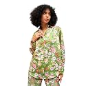 SASSAFRAS Women Satin Floral Oversized Shirt
