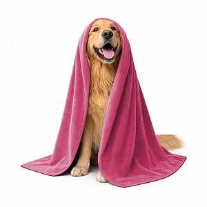sassoon large pet towels  ultra soft amp microfiber  quick drying  machine washable  color - black pack of 1
