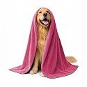 Sassoon Large Pet Towels | Ultra Soft &amp; Microfiber | Quick Drying | Machine Washable | Color - Black (Pack of 1)