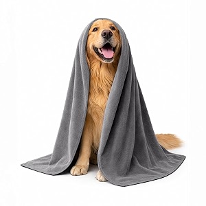 sassoon  dog towels for drying dogs  large pet towels for dogs  towels for dog  towels for cats  ultra soft super absorbent microfiber amp quick drying - pack of 1 stormdust