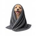 Sassoon Small Pet Towels | Ultra Soft &amp; Microfiber | Quick Drying | Machine Washable | Colour - Stormdust (Pack of 2)