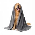 Sassoon | Dog Towels for Drying Dogs | Large Pet Towels for Dogs | Towels for Dog | Towels For Cats | Ultra Soft, Super Absorbent, Microfiber, &amp; Quick Drying - Pack of 1 (Stormdust)