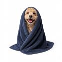 Sassoon Small Pet Towels | Ultra Soft &amp; Microfiber | Quick Drying | Machine Washable | Colour - Denim (Pack of 2)