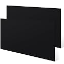 Sasylvia 2 Pcs Black HDPE Sheet, 1/4" x 8" x 12" HDPE Plastic Board Flexible High Density Polyethylene Sheet Solid Plastic Block for DIY Projects for Machining Home