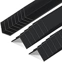 Sasylvia 20 Pcs Wall Corner Guard, 1-1/8 X 48 Inches, Black, Vinyl