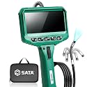 SATA Articulating Borescope Camera with Light, 210° Two-Way Endoscope