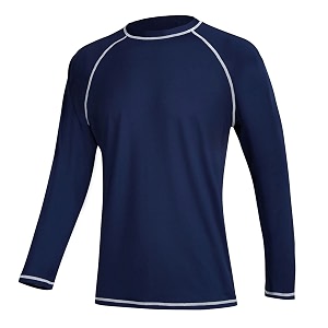 satankud men39s swim shirts rashguard sun shirt upf 50 uv sun protection outdoor long sleeve t-shirt swimwear