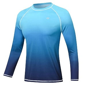 satankud men39s swim shirts rashguard sun shirt upf 50 uv sun protection outdoor long sleeve t-shirt swimwear