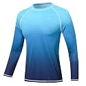 Satankud Men's Swim Shirts Rashguard Sun Shirt UPF 50+ UV Sun Protection Outdoor Long Sleeve T-Shirt Swimwear