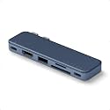 Satechi 6-in-2 USB-C Snap Hub, 4K/60Hz HDMI, for MacBook Neo, Indigo